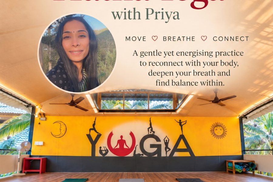 Hatha Yoga classes in Agonda Beach at Simrose Resort with Priya